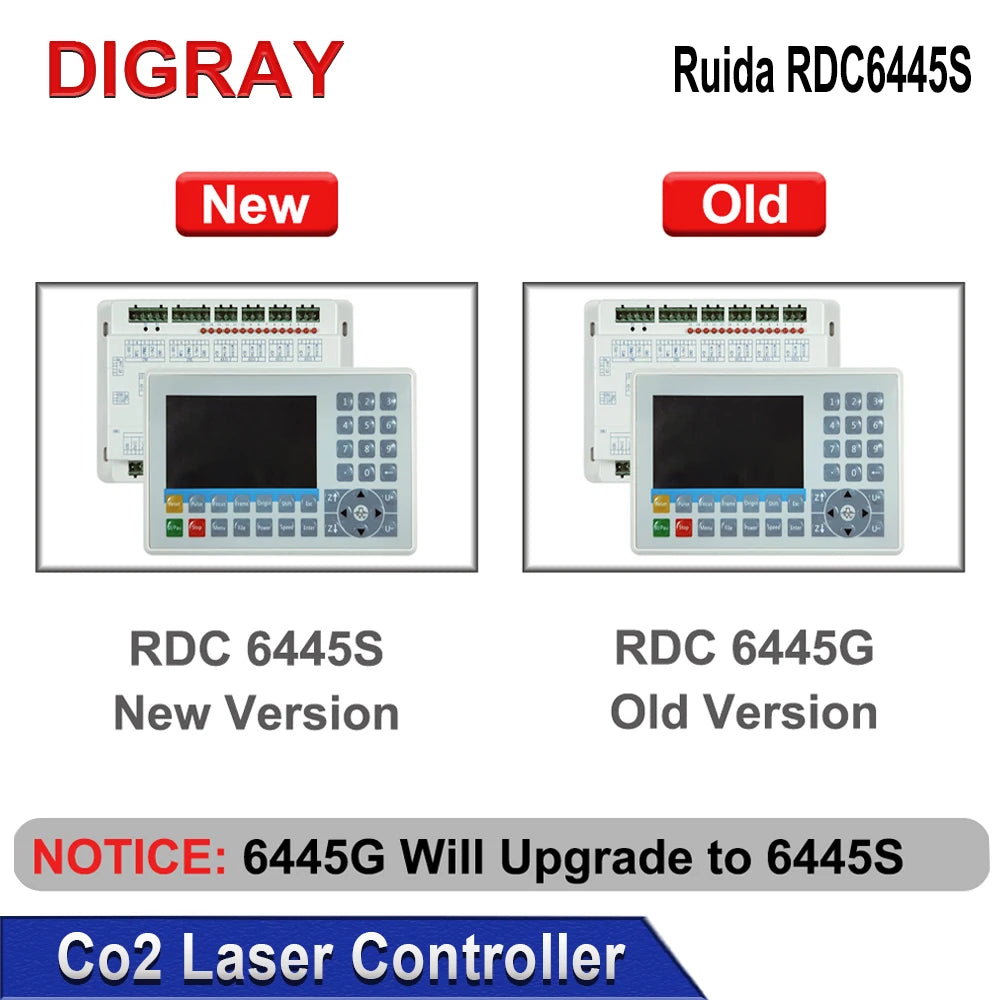DIGRAY Ruida RDC6445G CO2 Laser Control Card Motherboard For CNC Laser Cutting Machine Control System RDC6445S