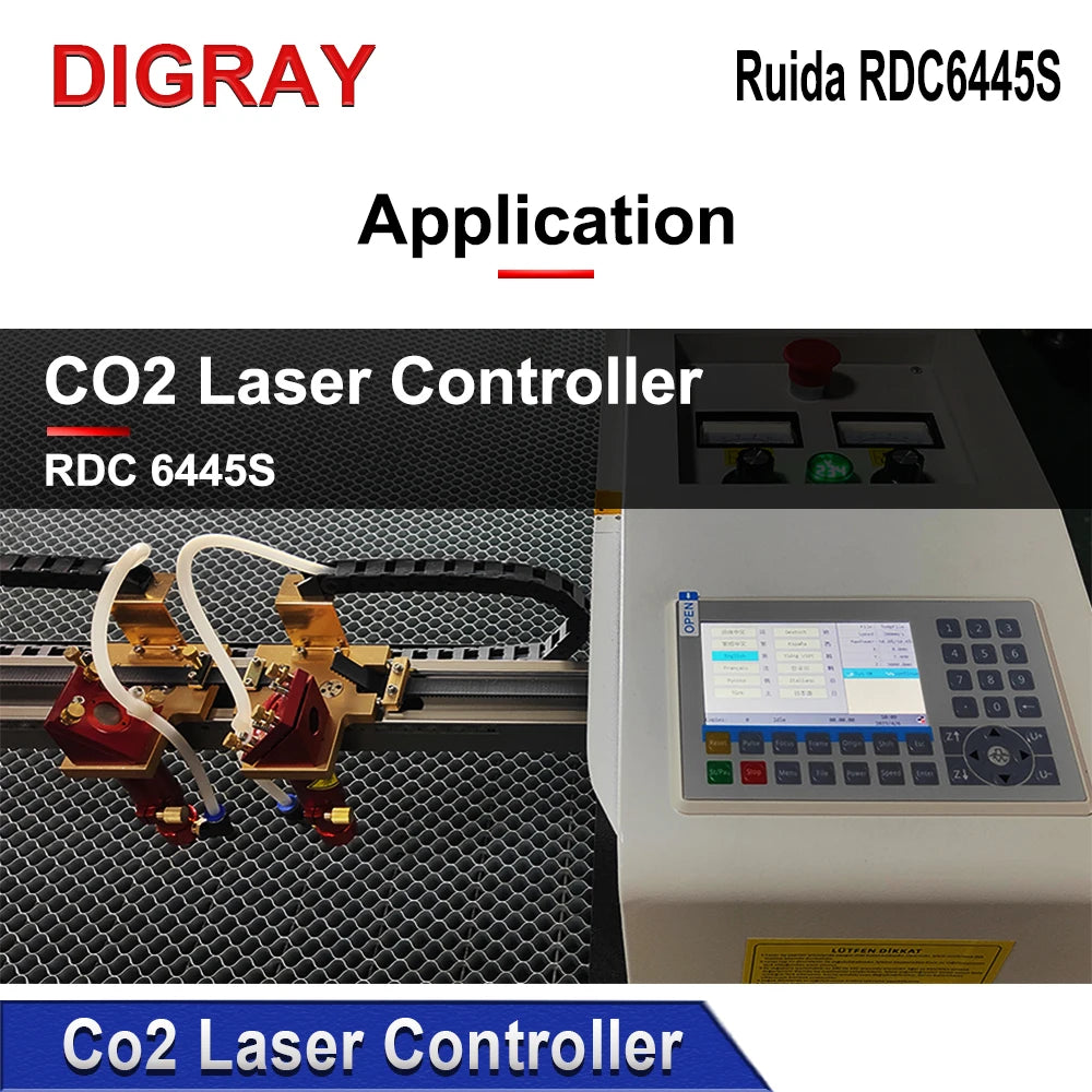 DIGRAY Ruida RDC6445G CO2 Laser Control Card Motherboard For CNC Laser Cutting Machine Control System RDC6445S