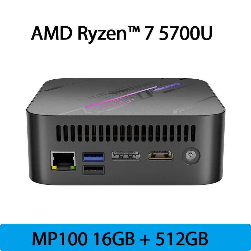 [World Premiere] Blackview Mini PC MP100 AMD R7 5825U Mini PC 8-Core 16-thread 16GB /32GB DDR4 512GB/1TB SSD Mini Computer PC