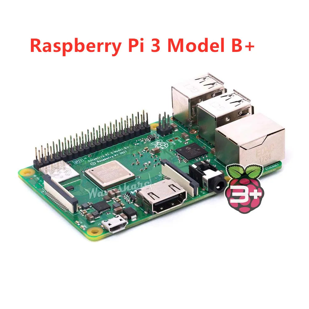 Original Element14 Raspberry Pi 3 Model B/B+ Plus，the Third Generation Pi A 1.4GHz 64-bit quad-core  Cortex-A53 CPU