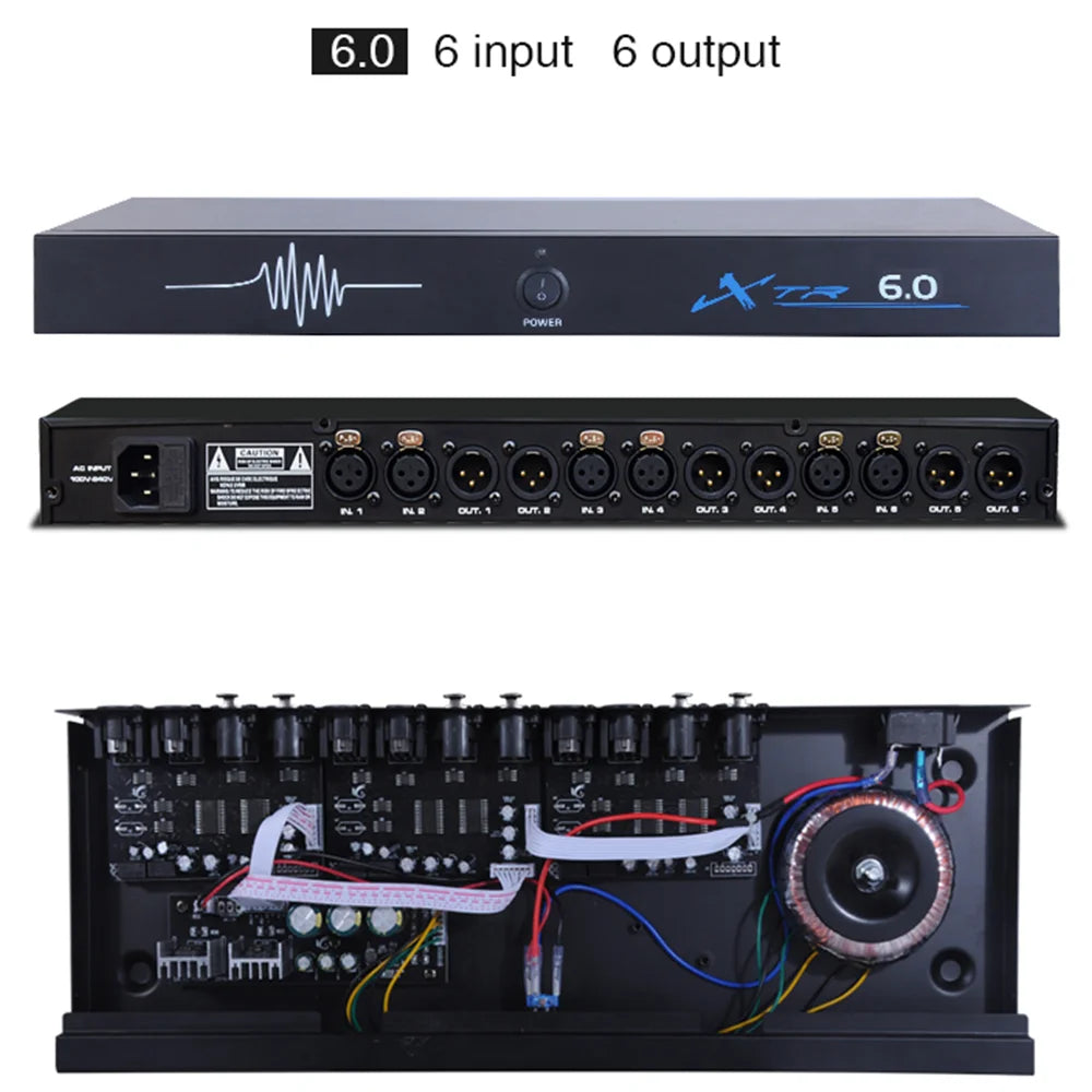 XTR 2.0/4.0/6.0 Professional processor audio system digital signal feedback suppressor