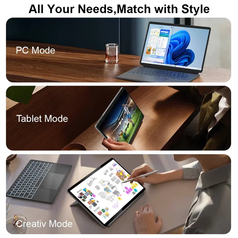 Ninkear T40 Laptop 2 in 1 Touch Screen Tablet Intel N100 14 Inch FHD 16GB DDR5 512GB SSD Computer Notebook Wifi 6 RGB Backlit