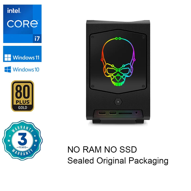 Intel NUC 11th NUC11BTMi7 Core i7-11700B Processor 4.8GHz UHD Graphics Mini PC Window 11 Thunderbolt 4 WiFi 6E Bluetooth 5.2