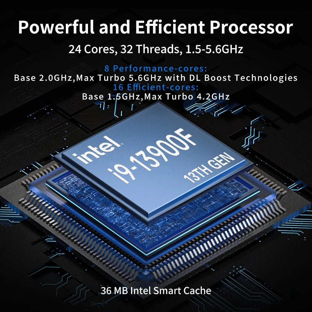 MSECORE MV300 Intel core i9-13900F RTX4070 Dedicated Card Gaming Mini PC Windows 11 Desktop Computer DDR5 PCIE4.0 WiFi6E/BT5.3