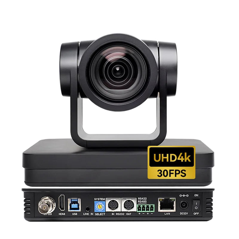 UHD 4K 8MP 60fps Smooth Video 20X PTZ USB Webcam Onvif AI Humanoid Auto Tracking SDI  Video Camera For Boardcast Conference