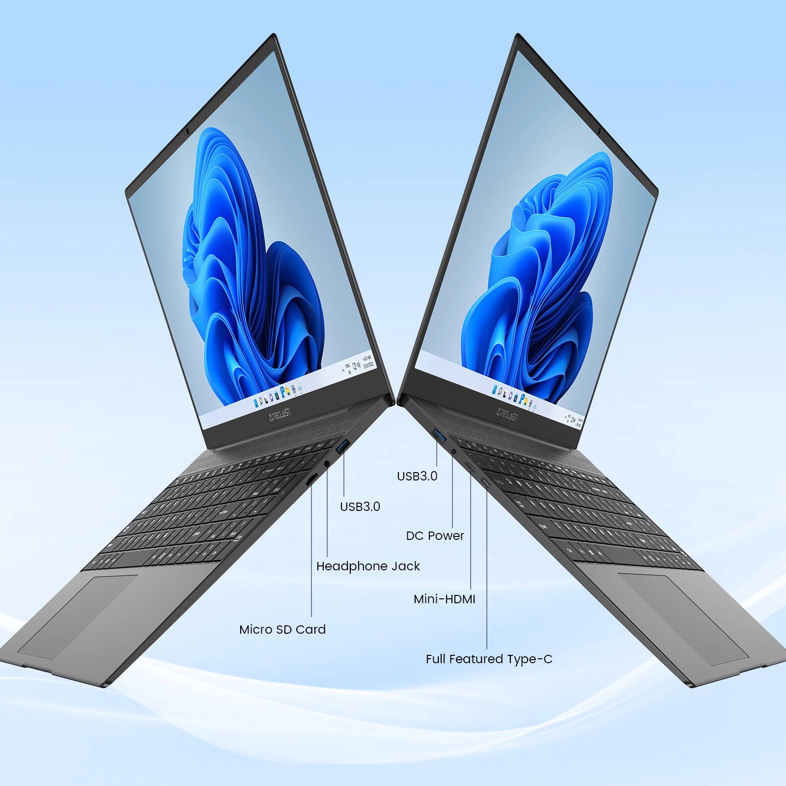 Teclast F16 Plus Laptop, 15.6 inch, Windows 11 Pro, 8GB RAM 256GB SSD, for Celeron Gemini Lake 4 Core CPU, USB, mini-HDMI