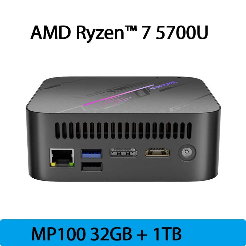 [World Premiere] Blackview Mini PC MP100 AMD R7 5825U Mini PC 8-Core 16-thread 16GB /32GB DDR4 512GB/1TB SSD Mini Computer PC