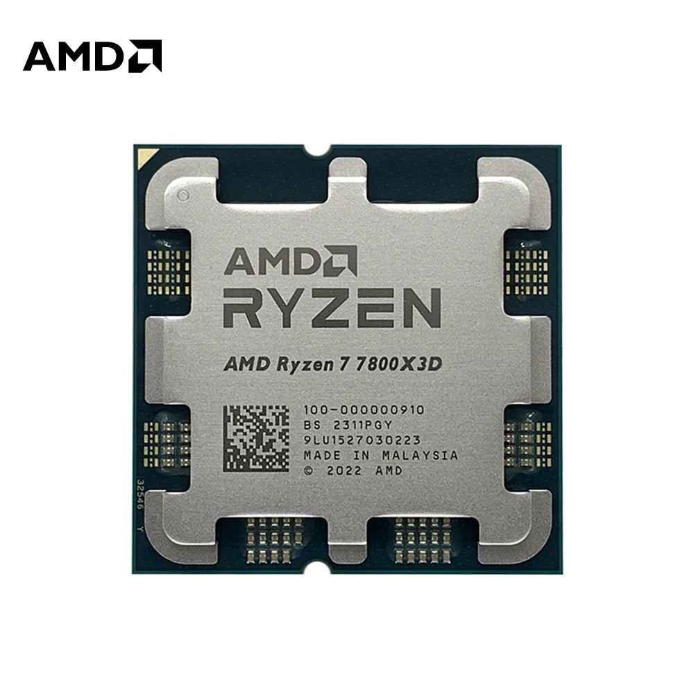 New AMD Ryzen 7 7800X3D CPU RYZEN Processor 8 Core 16 Thread 120W 5nm Socket AM5 Procesador 라이젠 процессор PC Gamer Kit Ryzen