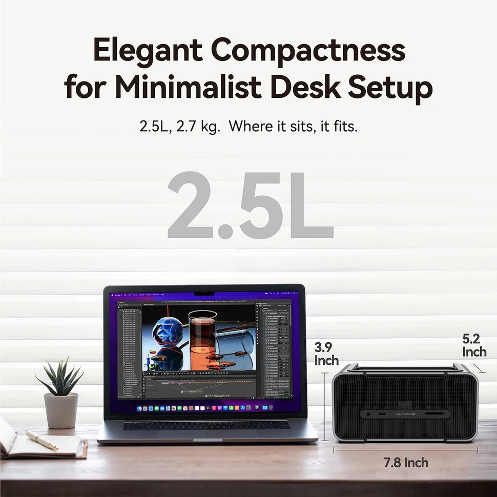 Khadas Mind Graphics Geforce RTX 4060 Ti eGPU/External Graphics Card Docking Station /16GB GDDR6/USB4/HDMI 2.1/Speaker/Mind-Link